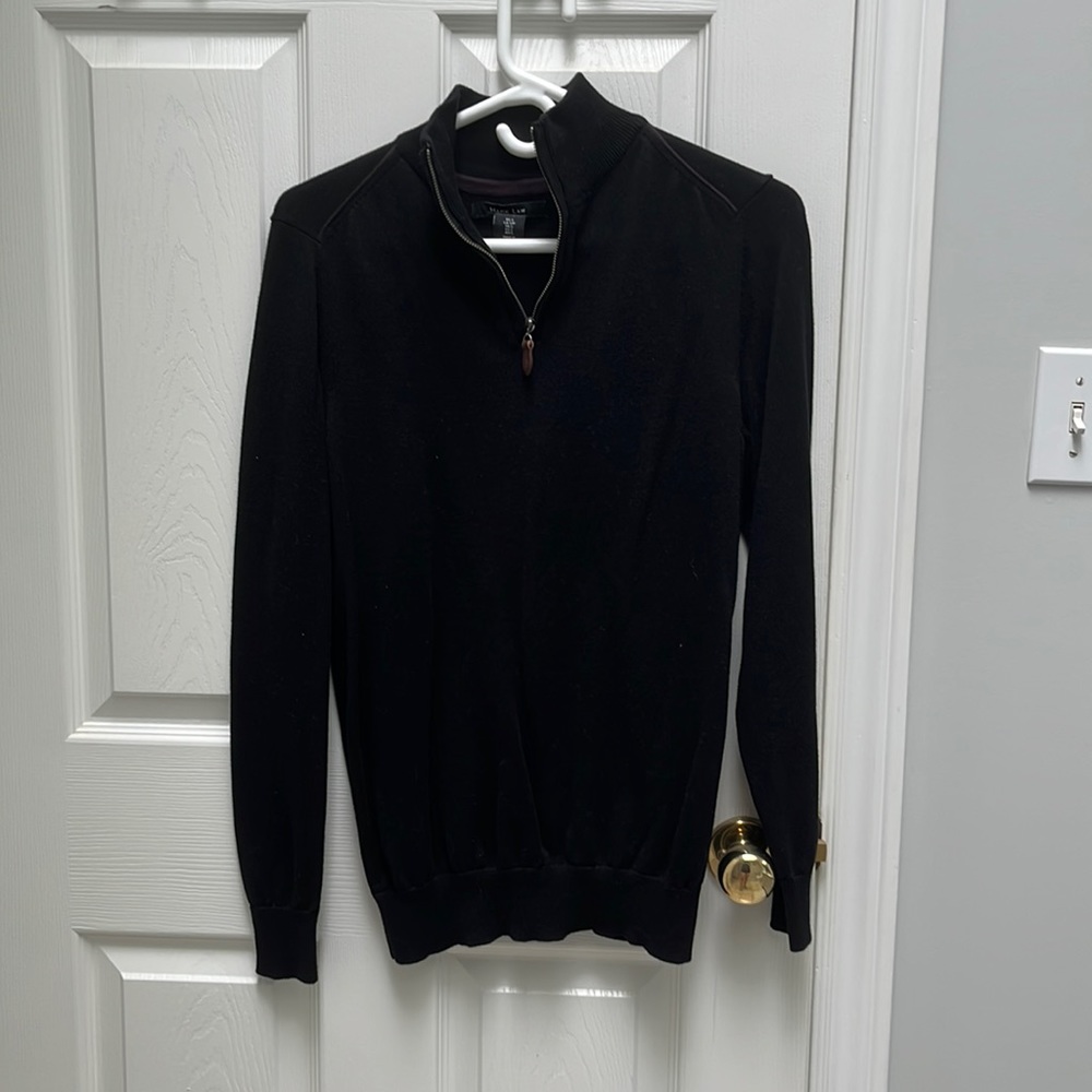 Mark Law, small black quarter zip